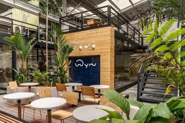 WYN Medellin break room and collaboration space
